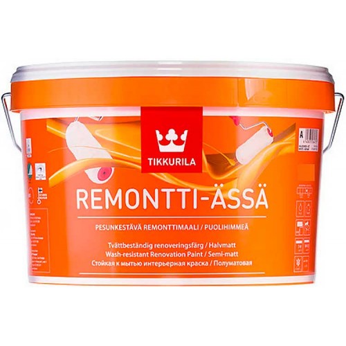 Tikkurila Remontti Assa  - краска для стен и потолков - 9,0л