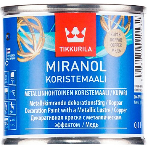 Tikkurila Miranol - декоративная краска, медь- 0,1л