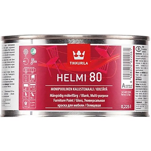Tikkurila Helmi 80  - акрилатная краска для дерева и металла - 0,225л