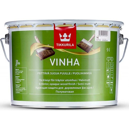 Tikkurila Vinha  - кроющий антисептик для дерева - 9,0л