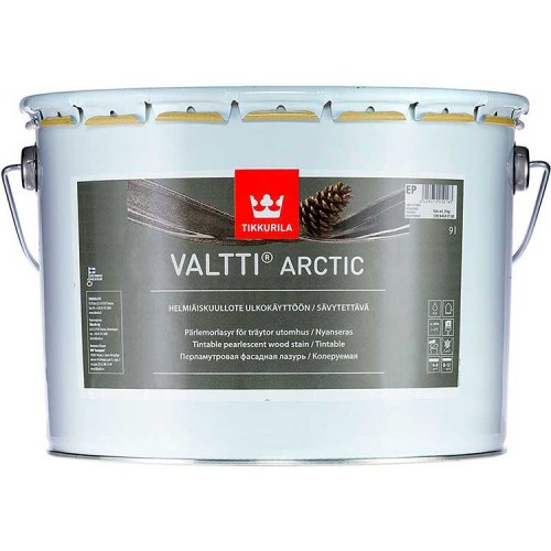 Tikkurila Valtti Arctic  - перламутровая фасадная лазурь для дерева - 9,0л