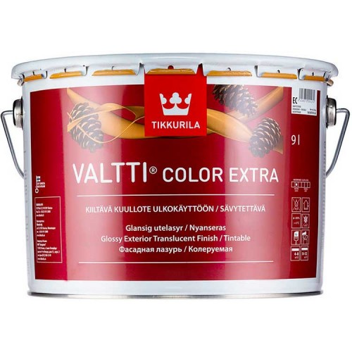 Tikkurila Valtti Color Extra  - лессирующий антисептик для дерева - 9,0л