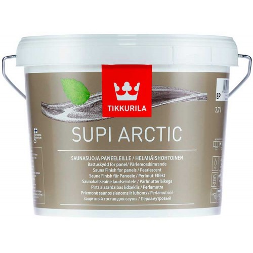 Tikkurila Supi Arctic  - защитный состав для влажных помещений, перламутровый - 2.7л