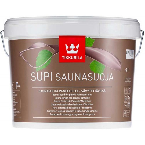 Tikkurila Supi Saunasuoja  - защитный состав для влажных помещений - 9.0л
