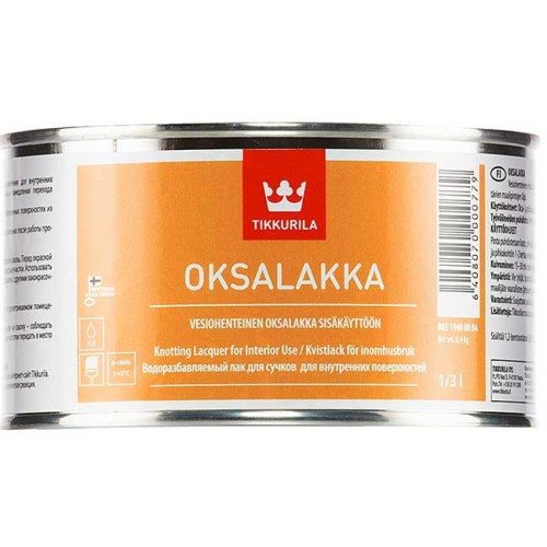 Tikkurila Oksalakka  - лак для обработки сучков - 0,3л.