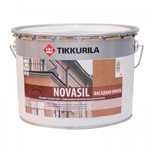 TIKKURILA NOVASIL - силоксановая фасадная краска - 9,0л