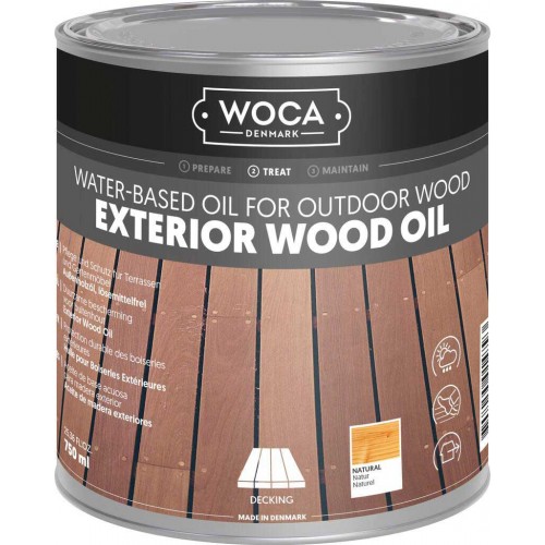 WOCA Exterior Wood Oil - террасное масло на водной основе - 0,75л