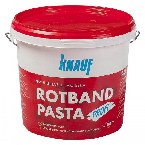 Финишная шпатлёвка KNAUF RODBAND PASTA Profi / КНАУФ-Ротбанд Паста Профи 18,0 кг