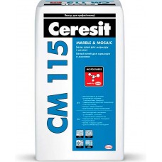 Ceresit CM 115 - белый клей для мрамора и мозаики - 25,0 кг