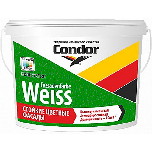 Condor Fassadenfarbe-Weiss - акриловая краска для наружных и внутренних работ - 15 кг.