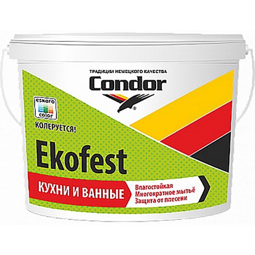 Condor Ekofest - краска для стен и потолков - 3,75 кг.