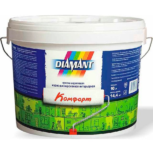 Diamant Комфорт - краска для стен и потолков - 10л.