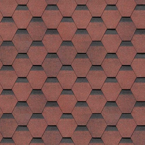 Гибкая черепица Döcke PIE PREMIUM ШЕФФИЛД Клубника, м²