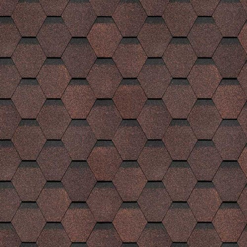 Гибкая черепица Döcke PIE STANDARD СОТА Коричневый, м²