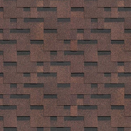 Гибкая черепица Döcke PIE STANDARD ТЕТРИС Коричневый, м²