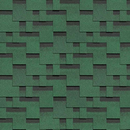 Гибкая черепица Döcke PIE STANDARD ТЕТРИС Зеленый, м²