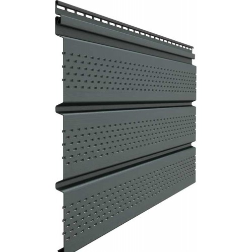 Софит перфорированный Döcke PREMIUM Графит, м²