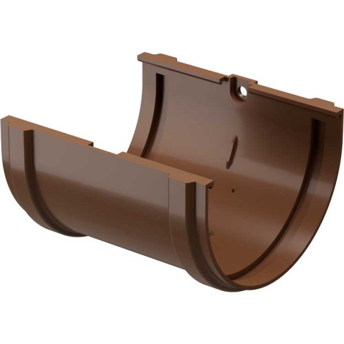 Соединитель желобов Döcke DACHA 120 мм Светло-коричневый
