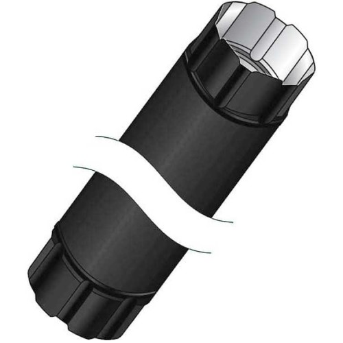 Труба водосточная из оцинкованной стали с полимерным покрытием 1м графит