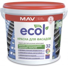MAV ECOL 32 - акриловая фасадная краска - 11л (14,0 кг)