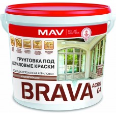 MAV BRAVA ACRYL 04 - грунтовка для дерева - 11л (11,0 кг)