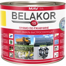 MAV Belakor 15 - грунт-эмаль 3в1  RAL 7011 (серый) - 10л (10,0 кг)