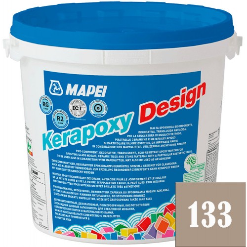 Mapei Kerapoxy Design - кислотостойкая затирка для швов, Песочная №133 - 3 кг.
