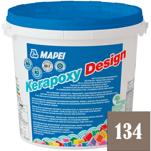 Mapei Kerapoxy Design - кислотостойкая затирка для швов, Шелк №134 - 3 кг.