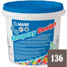 Mapei Kerapoxy Design - кислотостойкая затирка для швов, Гончарная глина №136 - 3 кг.