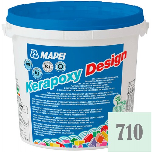 Mapei Kerapoxy Design - кислотостойкая затирка для швов, Белоснежная №710 - 3 кг.