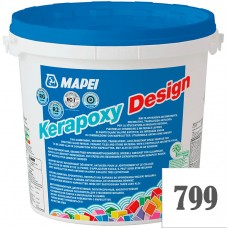 Mapei Kerapoxy Design - кислотостойкая затирка для швов, Белая №799 - 3 кг.