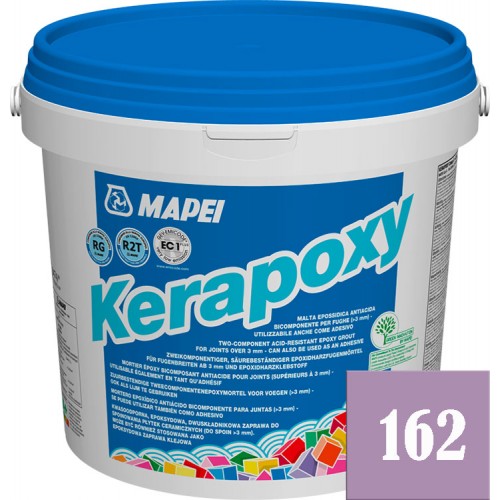 Mapei Kerapoxy - кислотостойкая эпоксидная фуга-клей, Фиолетовая №162 - 10 кг.