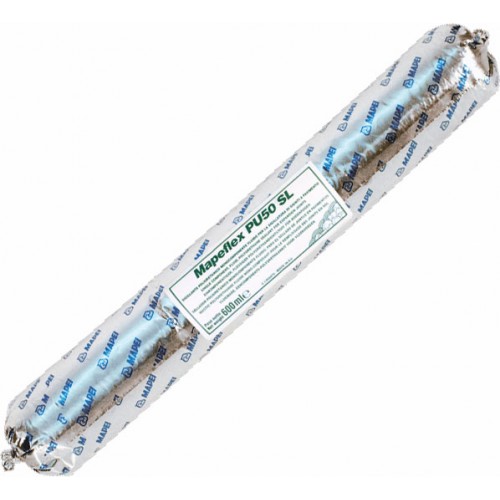 Mapei Mapeflex PU50 SL - однокомпонентный текучий полиуретановый герметик, светло-серый - 0,732 кг.