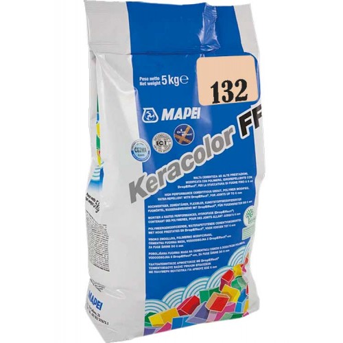 Mapei Keracolor FF - шовный заполнитель на цементной основе, бежевый 2000 №132 - 5 кг.
