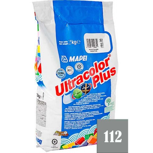 MAPEI Ultracolor plus - затирка для плиточных швов, серая №112 - 2 кг.