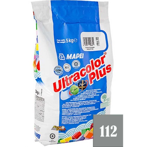 MAPEI Ultracolor plus - затирка для плиточных швов, серая №112 - 5 кг.