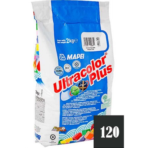 MAPEI Ultracolor plus - затирка для плиточных швов, черная №120 - 2 кг.