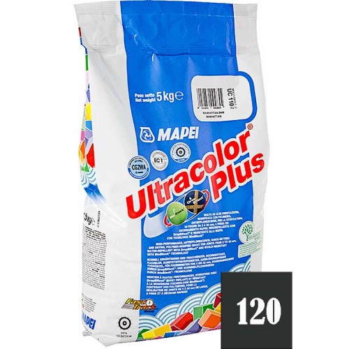 MAPEI Ultracolor plus - затирка для плиточных швов, черная №120 - 5 кг.