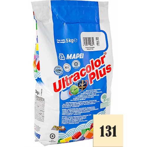 MAPEI Ultracolor plus - затирка для плиточных швов, ваниль №131 - 5 кг.