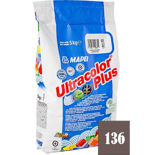 MAPEI Ultracolor plus - затирка для плиточных швов, гончарная глина №136 - 5 кг.