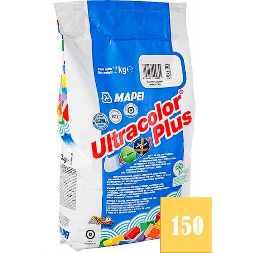 MAPEI Ultracolor plus - затирка для плиточных швов, желтая №150 - 2 кг.
