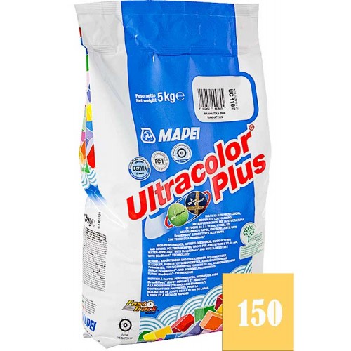MAPEI Ultracolor plus - затирка для плиточных швов, желтая №150 - 5 кг.
