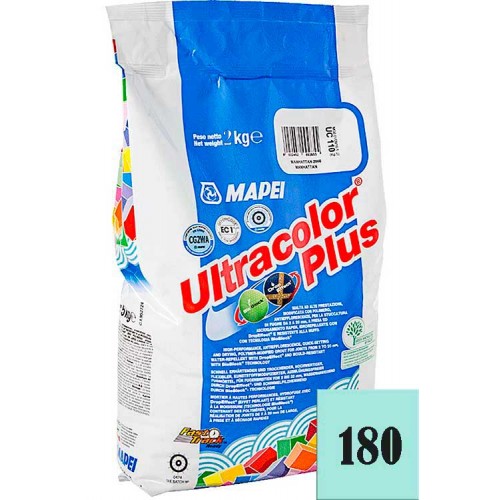 MAPEI Ultracolor plus - затирка для плиточных швов, мята №180 - 2 кг.
