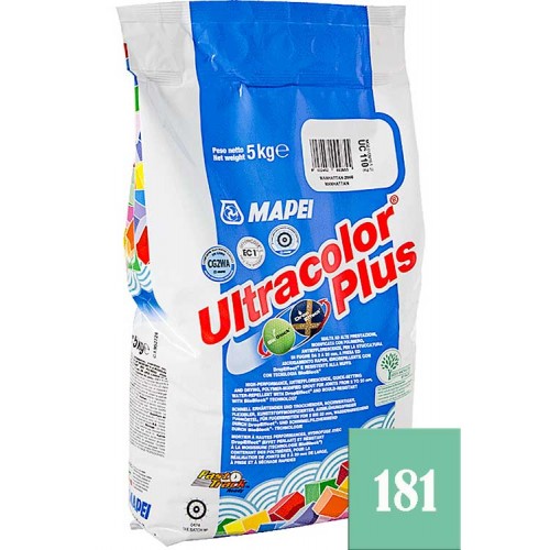 MAPEI Ultracolor plus - затирка для плиточных швов, нефрит №181 - 5 кг.