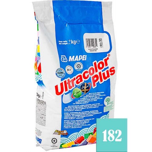 MAPEI Ultracolor plus - затирка для плиточных швов, турмалин №182 - 2 кг.