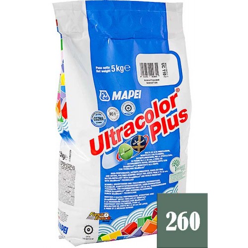MAPEI Ultracolor plus - затирка для плиточных швов, оливковая №260 - 5 кг.