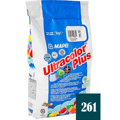 MAPEI Ultracolor plus - затирка для плиточных швов, гранатовая №261 - 2 кг.