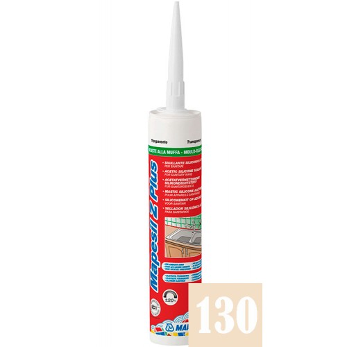 Mapei Mapesil Z Plus - противоплесневый силиконовый герметик, Жасмин №130 - 280 мл.
