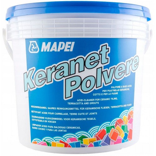 Mapei Keranet Liquido - кислотосодержащее средство для очистки цементных загрязнений, порошок - 1,0 кг.