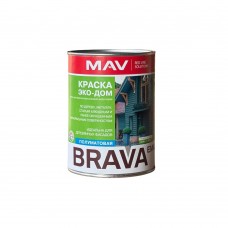 MAV BRAVA EMAL ЭКО-ДОМ - алкидно-акриловая краска - 0,9л  (0,8 кг)